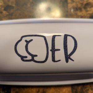 Melamine butter dish